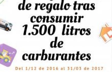 Consigue 20 euros de regalo tras consumir 1500 litros de carburantes