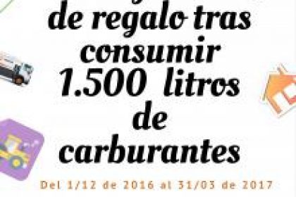 Consigue 20 euros de regalo tras consumir 1500 litros de carburantes