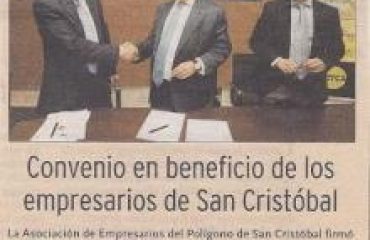 Prensa - Convenio en beneficio de los empresarios de San Cristóbal